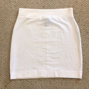 White miniskirt